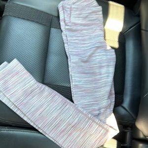 Leggings pink, athleta girl, L/12